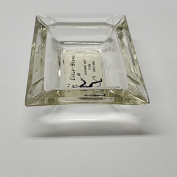Vintage Ellis Stone Durham NC Department Store "Duke" Glass Ashtray - Picture 6 of 10